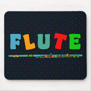 Farbenfrohe Flute Mousepad
