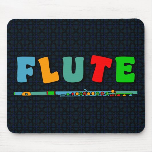 Farbenfrohe Flute Mousepad (Vorne)