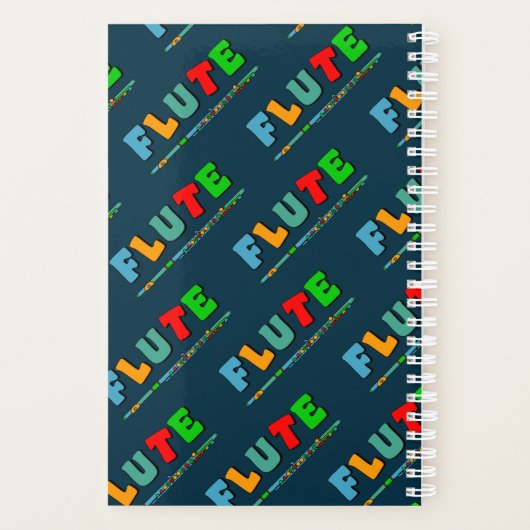 Farbenfrohe Flute Planer (Rückseite)