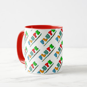 Farbenfrohe Flute Tasse