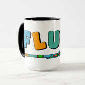 Farbenfrohe Flute Tasse (Vorderseite Links)