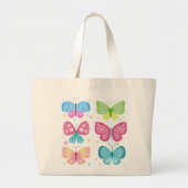 Farbenfrohe Flutter-Freunde Jumbo Stoffbeutel (Vorne)