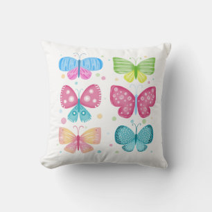 Farbenfrohe Flutter-Freunde Kissen