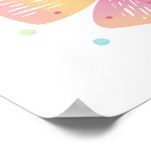Farbenfrohe Flutter-Freunde Poster (Ecke)