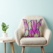 Farbenfrohe Foliage Delight Pattern Kissen (Stuhl )