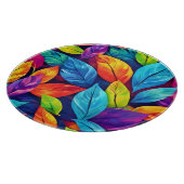 Farbenfrohe Foliage Muster Schneidebrett (Ecke)