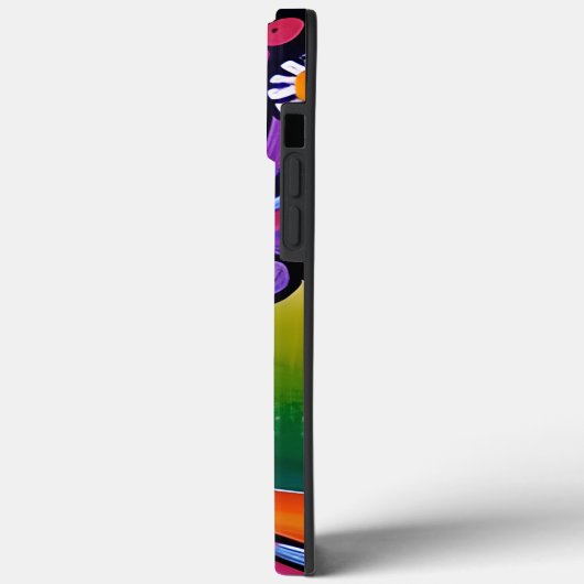 Farbenfrohe Folk Art Style Whimsical Tree Case-Mate iPhone Hülle (Rückseite / Links)