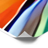 Farbenfrohe Folk Art Style Whimsical Tree Poster (Ecke)