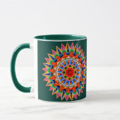 Farbenfrohe Folklore-Design-Tasse Tasse (Links)