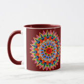 Farbenfrohe Folklore-Design-Tasse Tasse (Links)