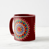Farbenfrohe Folklore-Design-Tasse Tasse (Vorderseite Links)