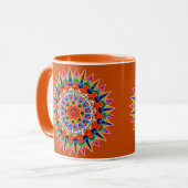 Farbenfrohe Folklore-Design-Tasse Tasse (Vorderseite Links)