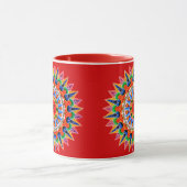 Farbenfrohe Folklore-Design-Tasse Tasse (Zentrum)