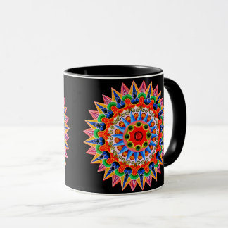 Farbenfrohe Folklore-Design-Tasse Tasse