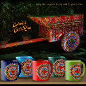 Farbenfrohe Folklore-Design-Tasse Tasse