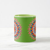 Farbenfrohe Folklore-Design-Tasse Tasse (Zentrum)