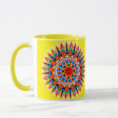 Farbenfrohe Folklore-Design-Tasse Tasse (Links)