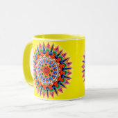 Farbenfrohe Folklore-Design-Tasse Tasse (Vorderseite Links)