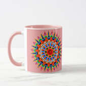 Farbenfrohe Folklore-Design-Tasse Tasse (Links)