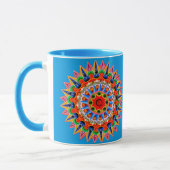 Farbenfrohe Folklore-Design-Tasse Tasse (Links)