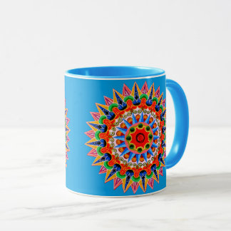Farbenfrohe Folklore-Design-Tasse Tasse