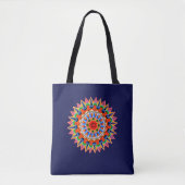 Farbenfrohe Folklore Design Toag Tasche (Vorderseite)