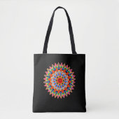 Farbenfrohe Folklore Design Toag Tasche (Vorderseite)