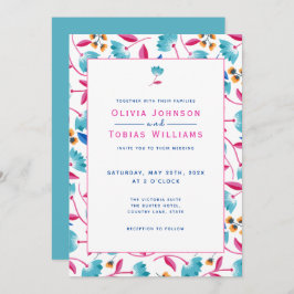 Farbenfrohe Folklore Kunst, Dichtung Sommer Einladung