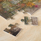 Farbenfrohe Folkloreinskizze mit Wildblumen Puzzle (Seite)