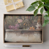 Farbenfrohe Folkloreinskizze mit Wildblumen Seidenpapier (Geschenk)