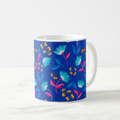 Farbenfrohe Folklorekunst Blumenmuster Kaffeetasse (VorderseiteRechts)