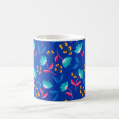 Farbenfrohe Folklorekunst Blumenmuster Kaffeetasse (Mittel)