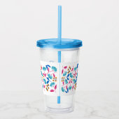 Farbenfrohe Folklorekunst Muster Acryltrinkbecher (Rechts)