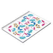 Farbenfrohe Folklorekunst Muster Notizblock (Linke Seite)