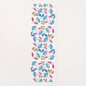 Farbenfrohe Folklorekunst Muster Yogamatte (Vorderseite)