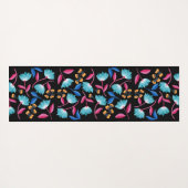 Farbenfrohe Folklorekunst Muster Yogamatte (Rückseite (Horizontal))