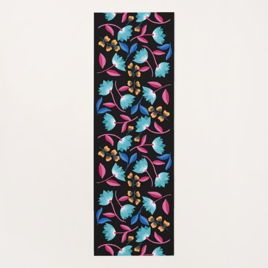 Farbenfrohe Folklorekunst Muster Yogamatte (Rückseite)