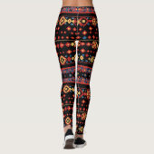 Farbenfrohe Folkloremuster Leggings (Rückseite)