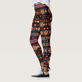 Farbenfrohe Folkloremuster Leggings (Links)