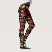 Farbenfrohe Folkloremuster Leggings (Rechts)