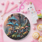 Farbenfrohe Forelle Pilz Pappteller (Party)
