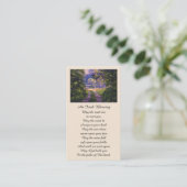 Farbenfrohe Forest Light Segen Gebetskarte Visitenkarte (Stehend Vorderseite)