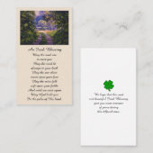 Farbenfrohe Forest Light Segen Gebetskarte Visitenkarte (Vorne/Hinten)