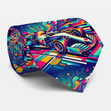 Farbenfrohe Formel-1-Rennwagen 3