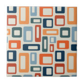 Farbenfrohe Formen im Stil des Mitteljahrhunderts Fliese (Vorderseite)