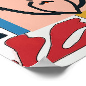 Farbenfrohe Formen Matisstyle Poster (Ecke)