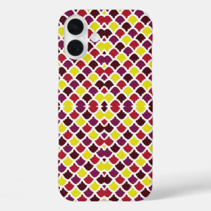 Farbenfrohe Formen Muster Design iPhone 16 Plus Hülle