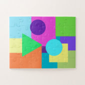 Farbenfrohe Formen Puzzle (Horizontal)