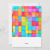 Farbenfrohe Foto der Modernen Kunst Ankündigung (Rückseite)