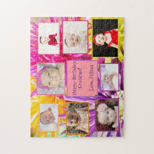 Farbenfrohe Fotocollage Puzzle (Vertikal)